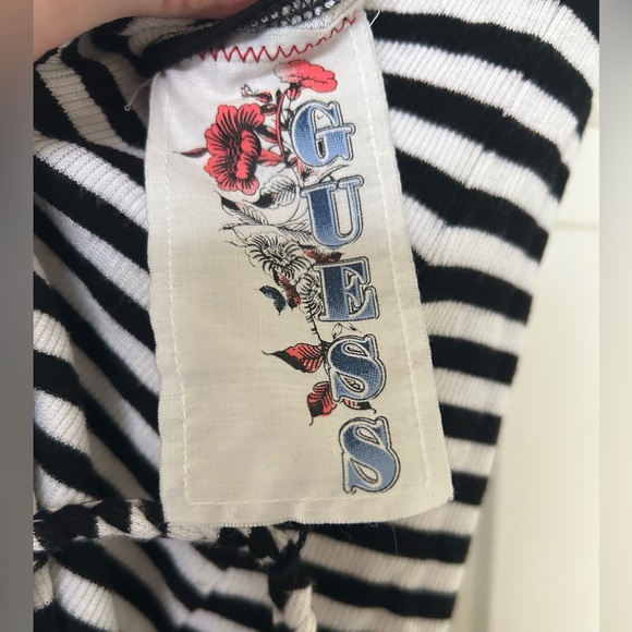 Guess Straplesss Striped Top - Picture 7 of 10